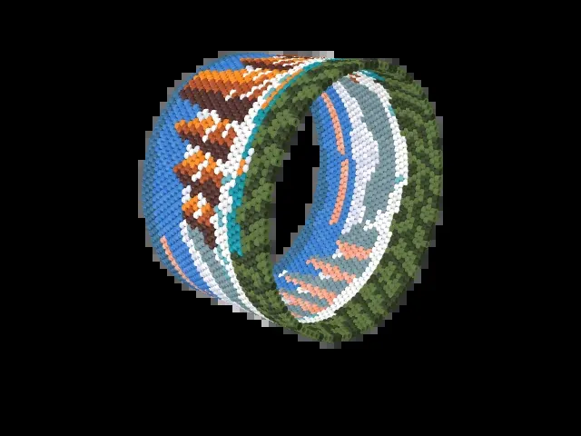 Fitz Roy bead bracelet pattern preview