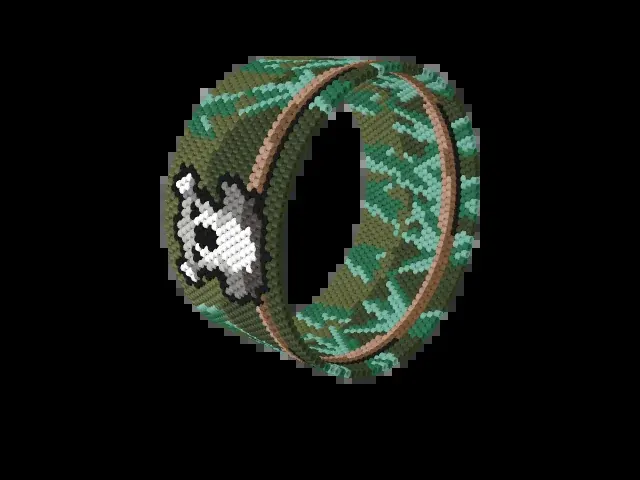 Koala in a Gum Tree bead bracelet pattern preview