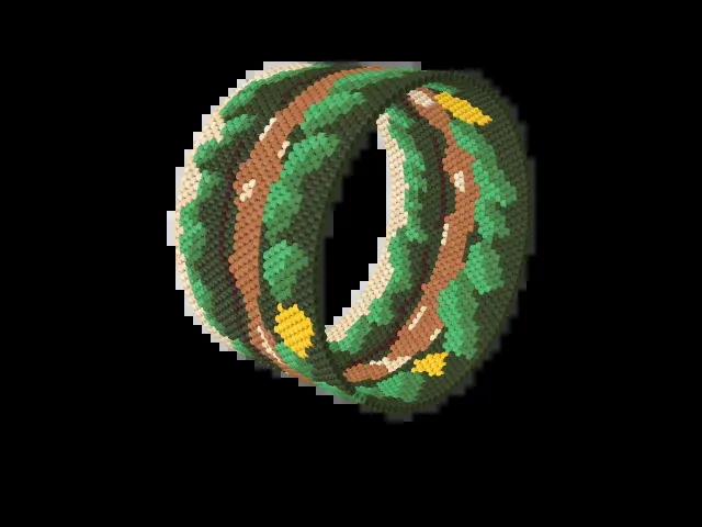 Amazon River bead bracelet pattern preview