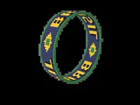 Brasil bead bracelet pattern, colour version 2