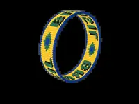 Brasil bead bracelet pattern, colour version 3