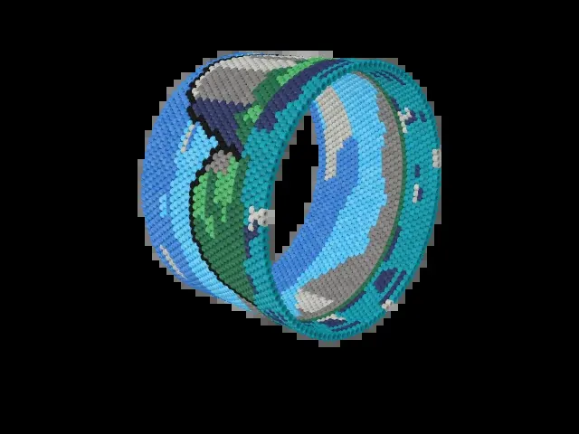 Sugarloaf Mountain bead bracelet pattern preview