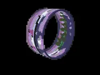 Algonquin Canoe at Dawn bead bracelet pattern, colour version 3