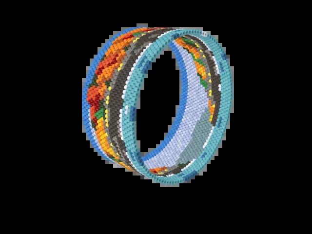 Cabot Trail Autumn bead bracelet pattern preview