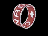 CANADA bead bracelet pattern, colour version 3