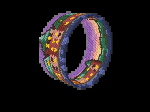 Château Frontenac bead bracelet pattern preview