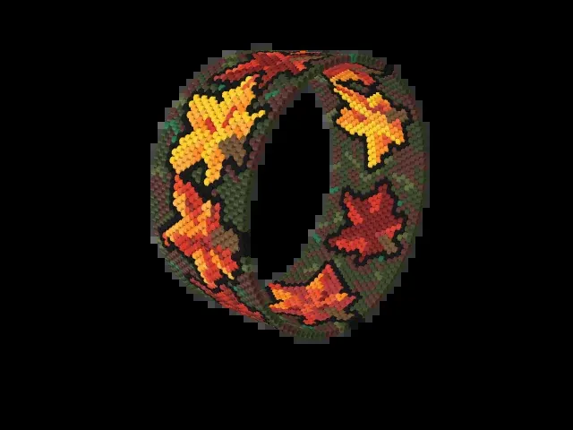 Maple Canopy bead bracelet pattern preview