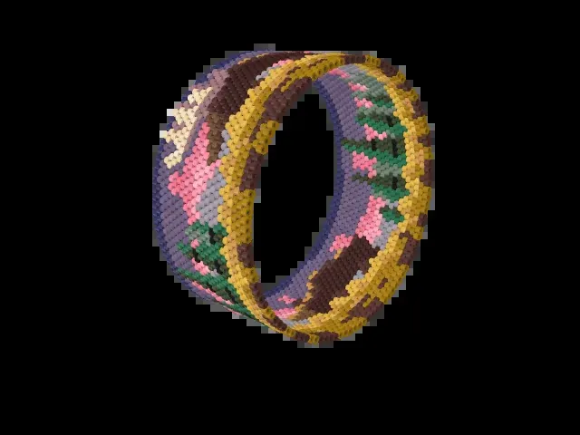 Moose in the Spruce bead bracelet pattern preview