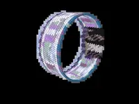 Niagara Falls bead bracelet pattern, colour version 3