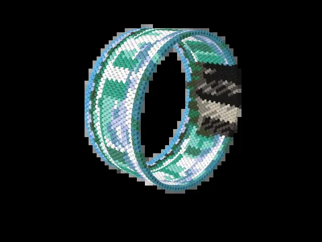 Niagara Falls bead bracelet pattern preview