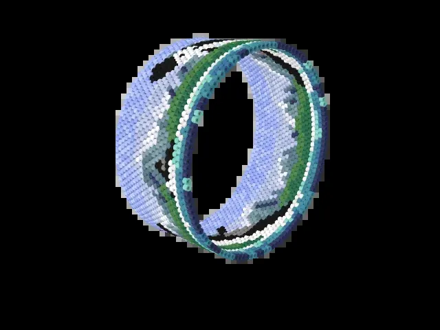 Orcas of the Salish Sea bead bracelet pattern preview