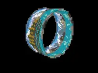 Spirit Island bead bracelet pattern, colour version 3