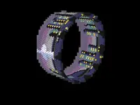 Toronto Skyline bead bracelet pattern, colour version 3