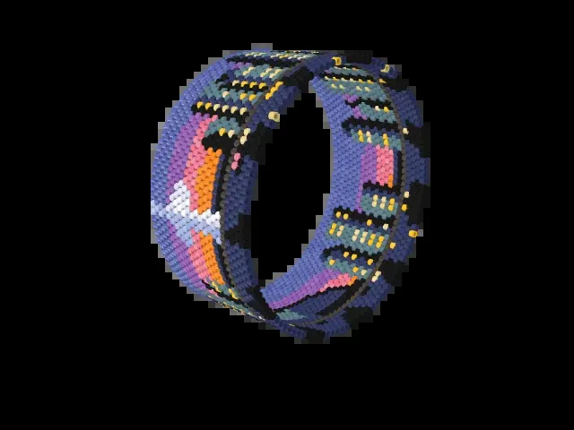 Toronto Skyline bead bracelet pattern preview