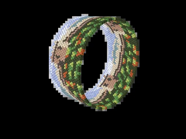 Jinshanling Great Wall bead bracelet pattern preview