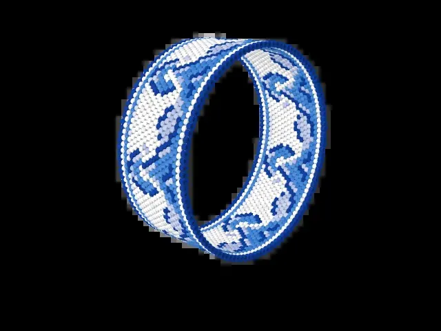 Ming Sea Waves bead bracelet pattern preview