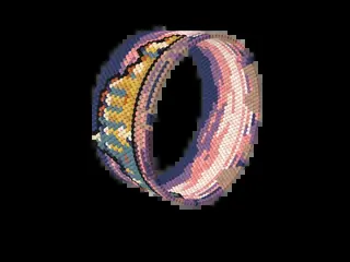 France bracelet pattern preview
