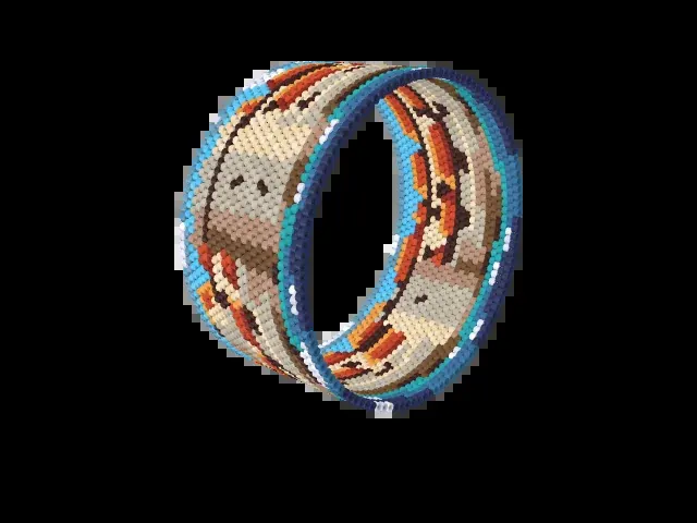 Dubrovnik City Walls bead bracelet pattern preview