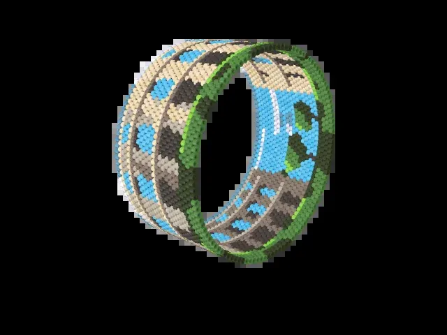 Pula Arena bead bracelet pattern preview