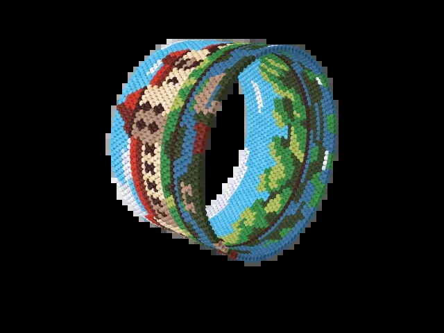Trakoscan Castle bead bracelet pattern preview