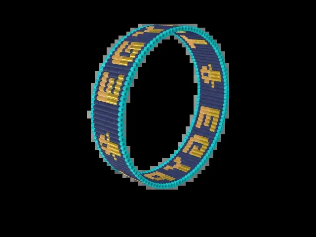 Egypt bead bracelet pattern preview