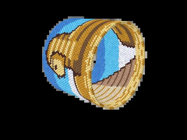 Great Sphinx bead bracelet pattern preview