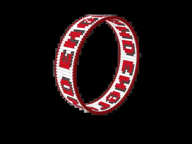 ENGLAND bead bracelet pattern preview