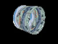 Lake District bead bracelet pattern, colour version 3