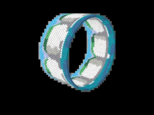 Seven Sisters Cliffs bead bracelet pattern preview