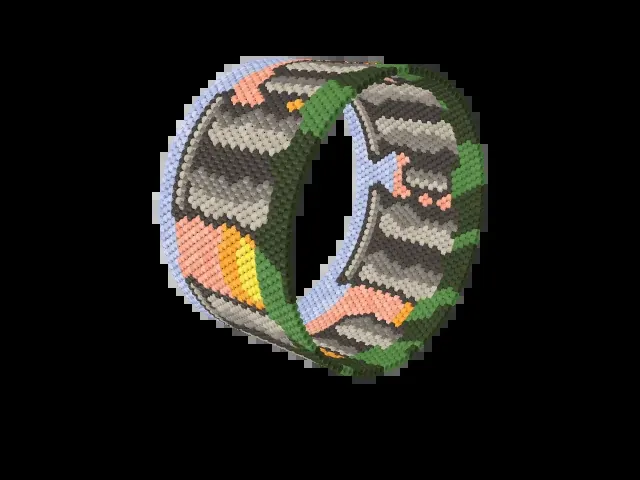 Stonehenge bead bracelet pattern preview