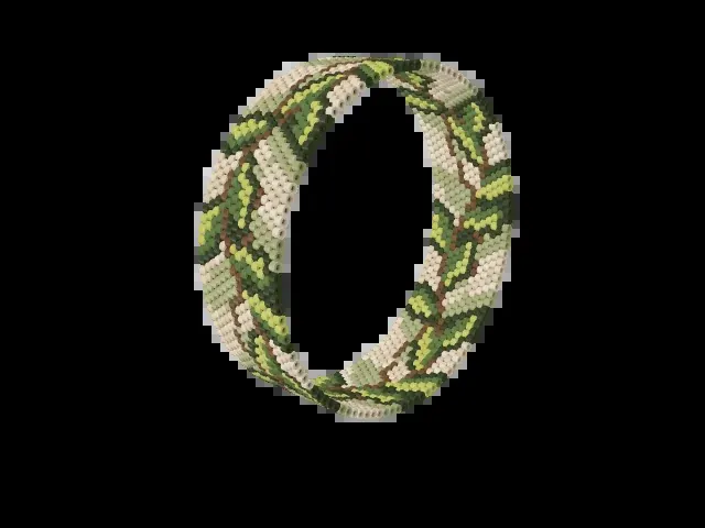 Willow Bough bead bracelet pattern preview