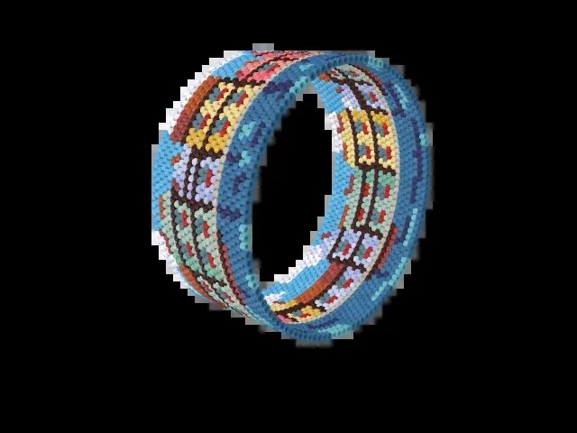 Colmar Little Venice bead bracelet pattern preview