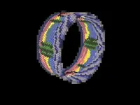 Fields of Provence bead bracelet pattern, colour version 2