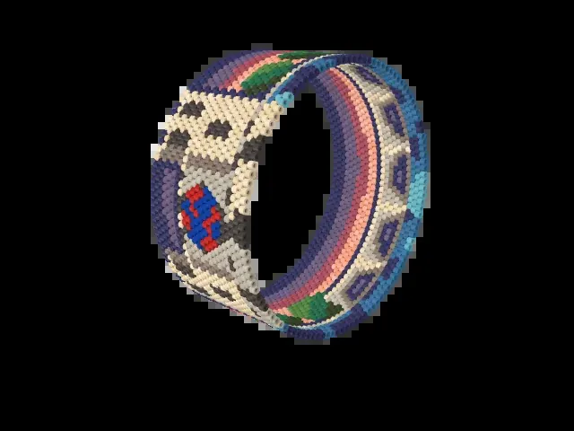 Notre-Dame West Front bead bracelet pattern preview