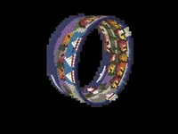 Riviera Village bead bracelet pattern, colour version 3