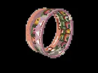 Riviera Village bead bracelet pattern, colour version 2
