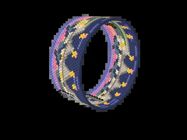 Seine at Twilight bead bracelet pattern preview