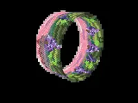 Vineyard at Harvest bead bracelet pattern, colour version 2