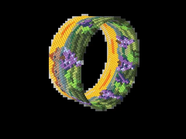 Vineyard at Harvest bead bracelet pattern preview