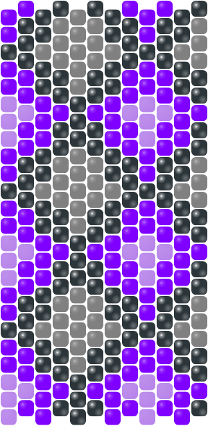 Purple Diamond 2 — peyote stitch bead pattern