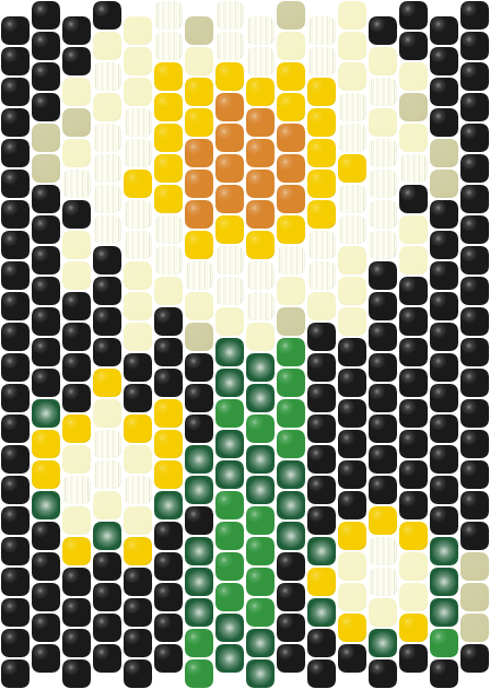 Daisy Drop Earrings — peyote stitch bead pattern