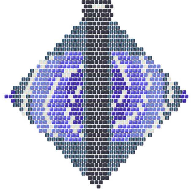 Midnight Moth — brick stitch bead pattern