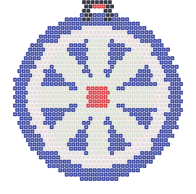 North Star Medallion — brick stitch bead pattern