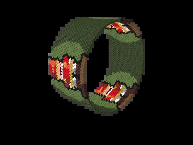 Nutcracker Soldiers bead bracelet pattern preview