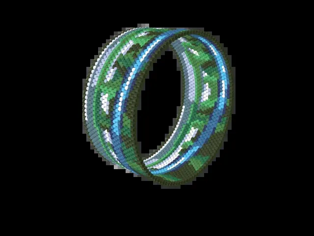 Schwarzwald Stream bead bracelet pattern preview