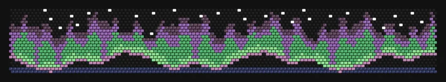 Aurora Curtains bead pattern preview