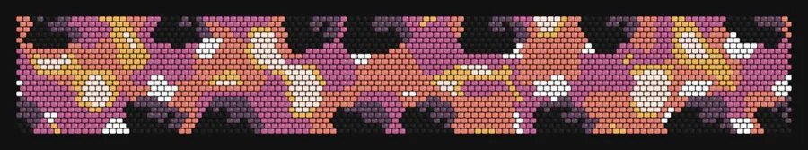 Blue Lagoon — Midnight Sun bead pattern preview