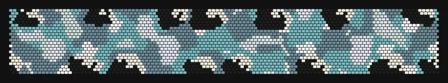 Blue Lagoon — Winter bead pattern preview