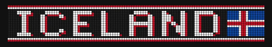 ICELAND bead pattern preview
