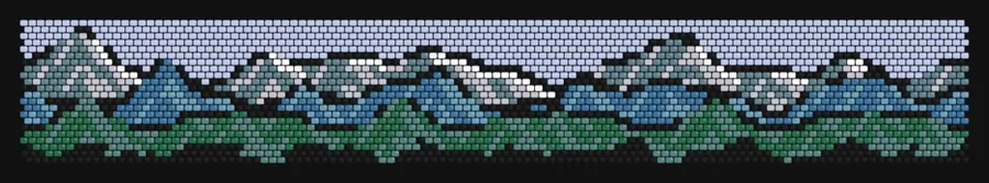 Rhyolite Mountains — Snow bead pattern preview